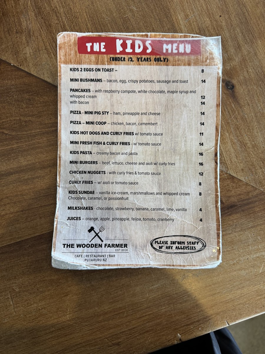 Menu The Wooden Farmer-5